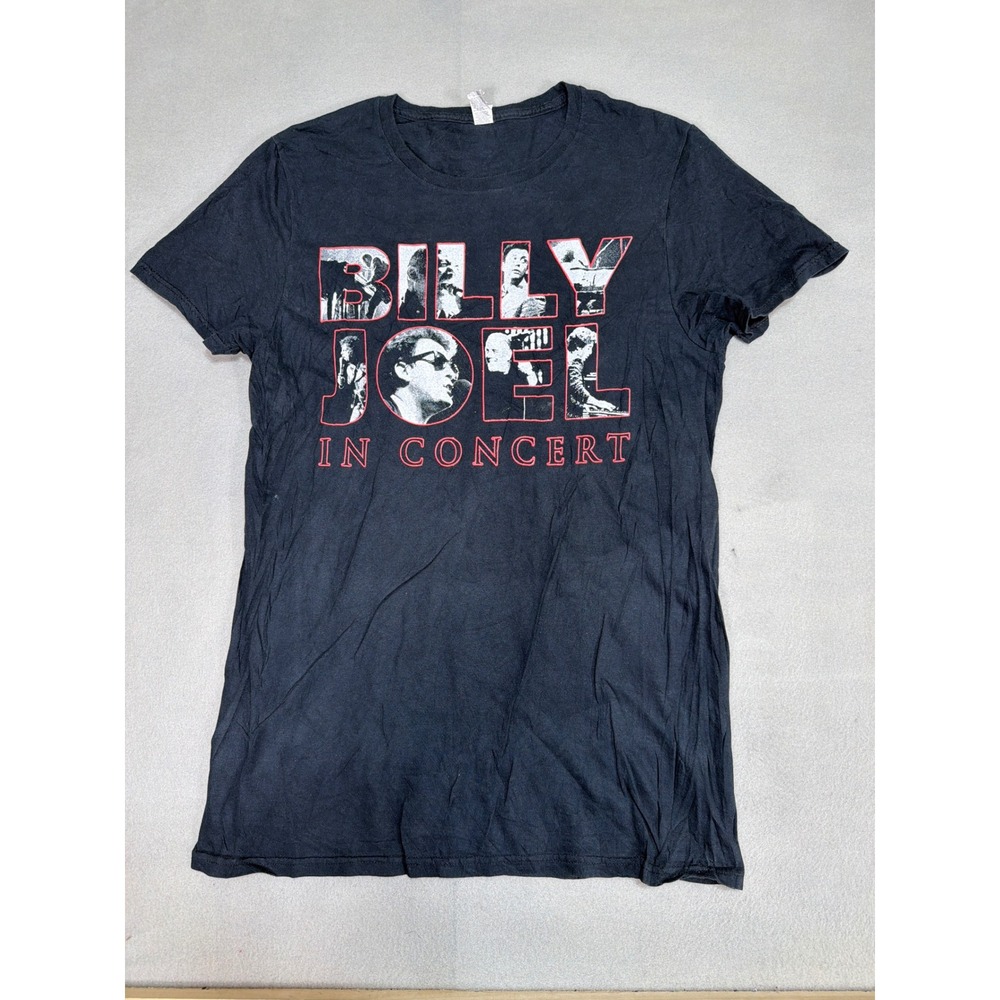 Billy Joel In Concert 100th Performance MSG 2018 Graphic T-Shirt Black Womens‎ M